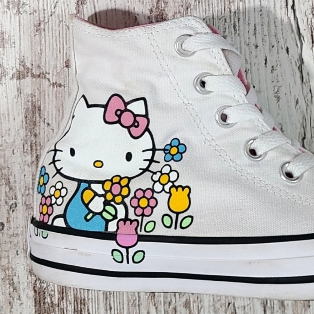 Converse X Hello Kitty All-Star  Shoes Size 12 for Girls